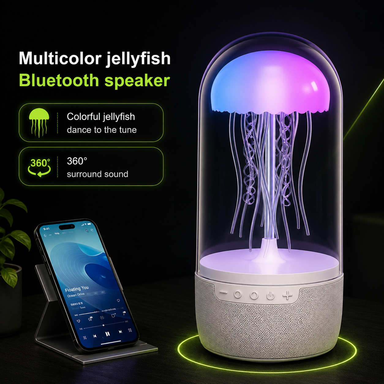LED Jelly Fish Speaker