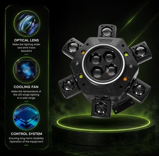 150W 6 Arms Disco Light