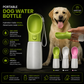 Portable Water Bottle For Pet With Food Tray