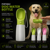Portable Water Bottle For Pet With Food Tray